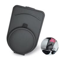 Óculos de sol para carros, óculos de couro, clipe INTOR, viseira solar, preta