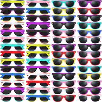 Óculos de sol Party Favors Oleitodh, pacote com 64 unidades, cores neon para crianças Óculos de sol Party Favors Oleitodh, pacote com 64 unidades, cores neon para crianças
