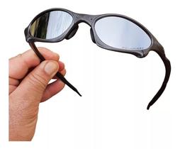 Oculos de Sol Penny Prata Espelhado Juliet Cromado X-MetalMandrake Polarizado Tamanho Menor Doublex