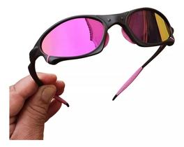 Oculos de Sol Penny Rosa Pink Juliet X-Metal Lupa Mandrake Tamanho Menor Lupa Vilão Doublex Mars - TOPLUPAS