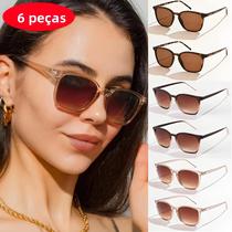 Óculos De Sol Pequenos Coloridos Em Forma De Quadrado Roxo 6pcs 4pcs 3pcs Com Armação Retangular Y2K
