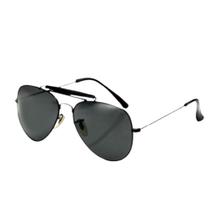 Oculos de Sol Piloto Caçador Preto Lente Cristal Prot. UV400 - VISAOTICA SUNGLASSES