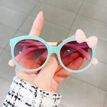 Óculos De Sol Plásticos Com Proteção UV Para Meninas Com Laço Óculos De Sol Para Crianças Pequenas