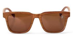 Óculos de Sol PLC Quadrado Premium Lente Polarizada UV400 + Case Couro ECO