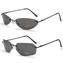 Óculos de sol PLOPLO Matrix Ultralight Rimless para homens (pacote com 2) Óculos de sol PLOPLO Matrix Ultralight Rimless para homens (pacote com 2)