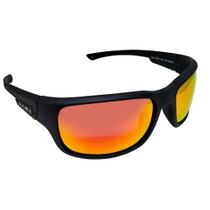 Óculos De Sol Polarizado Floating Dark Vision F0201 Lente Vermelha Espelhada - Yara