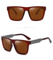 Óculos De Sol Polarizado Marrom Masculino Square Uv 400 Óculos De Sol Polarizado Marrom Masculino Square Uv 400