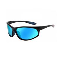 Óculos De Sol Polarizado Masculino Ciclismo Esportivo Bike Proteção Uv400 Lente Azul S0