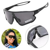 Óculos De Sol Polarizado Pace Bike Corrida Beach Proteção UV 400+ Clip Grau