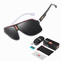 Óculos De Sol Polarizado Quadrado Uv400 - D103 Kit Completo