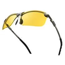 Óculos de Sol Polarizados BLOOMOAK para Condução Noturna - Esportivos, Amarelos