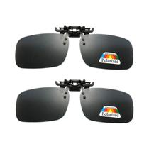 Óculos De Sol Polarizados Clip-on Conjunto De 2 Peças Óculos Para Miopia Motorista Pesca Visão