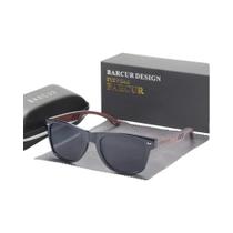 Óculos De Sol Polarizados Em Madeira De Noz Natural Com Proteção UV Para Homens E Mulheres Da BARCUR