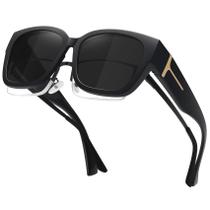 Óculos de Sol Polarizados Fit Over - Modelo Quadrado Grande MEETSUN