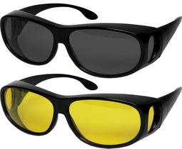 Óculos de Sol Polarizados Fit Over Success Eyewear - 100% UV - Para Homens e Mulheres