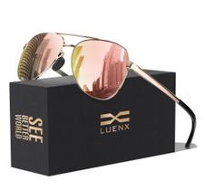 Óculos de Sol Polarizados LUENX Aviator - Proteção UV400 Óculos de Sol Polarizados LUENX Aviator - Proteção UV400