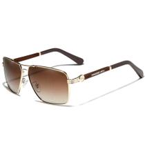 Óculos de sol Polarizados Masculino Design Piloto Condução Proteção UV400