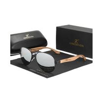 Óculos De Sol Polarizados Masculinos De Madeira Com Proteção UV400 Feitos À Mão Na Espanha KINGSEVEN