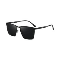 Óculos De Sol Polarizados Masculinos Para Negócios Com Armação Quadrada De Metal Fashion 5152