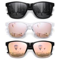 Óculos de Sol Polarizados MEETSUN UV400 - Pacote com 3