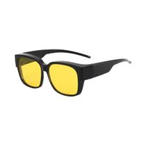 Óculos De Sol Polarizados Para Ciclismo Que Se Ajustam a Outros Óculos, Estilo Quadrado Para Dirigir Óculos De Sol Polarizados Para Ciclismo Que Se Ajustam a Outros Óculos, Estilo Quadrado Para Dirigir