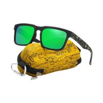 Óculos de Sol Polarizados Pretos Foscos Masculinos - Com Estojo e Hastes Play-cool