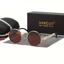 Óculos De Sol Polarizados Retro Steampunk, Com Armação Redonda Óculos De Sol Polarizados Retro Steampunk, Com Armação Redonda