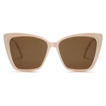 Óculos de Sol Polarizados SOJOS SJ2206 - Armação Branca - Estilo Moderno Feminino