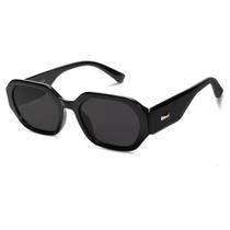 Óculos de Sol Polarizados SOJOS SJ2232 para Mulheres - Lentes Preta e Cinza