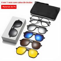 Óculos De Sol Polarizados TR90 Anti-reflexo Para Mulheres, Conjunto 6 Em 1 Com Estojo Óculos De Sol Polarizados TR90 Anti-reflexo Para Mulheres, Conjunto 6 Em 1 Com Estojo