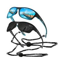 Óculos De Sol Polarizados Unissex Para Pesca, Clássico, Retrô, Tiras De Corda Para Esportes Ao Ar