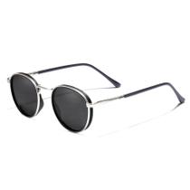 Óculos de Sol Polarizados Unissex Vintage Redondos Proteção Uv400 - Kingseven