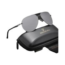 Óculos De Sol Polarizados UV400 Para Homens KINGSEVEN Com Armação De Alumínio E Magnésio Sem Aro