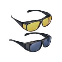 Óculos de sol Polarized Night Vision HD Vision Wrap Day Night