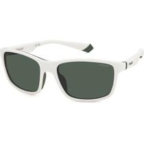 Óculos de Sol Polaroid 2153 S 6HT 58UC Branco Masculino Óculos de Sol Polaroid 2153 S 6HT 58UC Branco Masculino