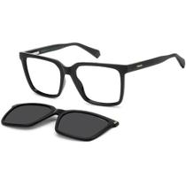 Óculos de Sol Polaroid Clipon D556 C 8075417 Preto Masculino