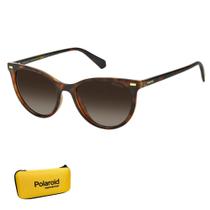 Óculos de Sol Polaroid Feminino Polarizado Marrom PLD 4107/S 086 52LA S Óculos de Sol Polaroid Feminino Polarizado Marrom PLD 4107/S 086 52LA S