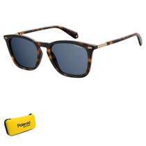 Óculos de Sol Polaroid Havana Polarizado Azul PLD 2085/S 086 52C3 S Óculos de Sol Polaroid Havana Polarizado Azul PLD 2085/S 086 52C3 S