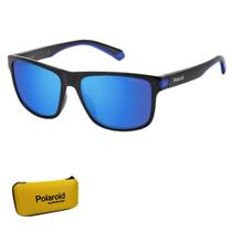 Óculos de Sol Polaroid Masculino Azul Espelhado Polarizado 2123/S D51 575X S Óculos de Sol Polaroid Masculino Azul Espelhado Polarizado 2123/S D51 575X S