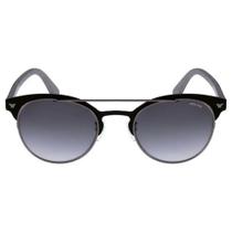 Óculos de Sol Police S8950 Unissex Redondo em Metal Preto