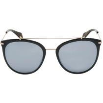 Óculos de Sol Police SPL405 Feminino Redondo em Acetato Preto