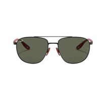Óculos de Sol Preto e Vermelho Ray Ban Scuderia Ferrari Collection 0RB3659M