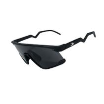 Oculos de Sol Preto Esportivo Corrida Lente Preta Fosca Esportivo