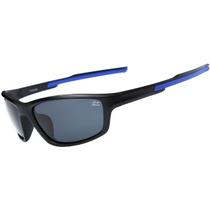 Óculos de Sol Preto Masculino Modelo Esportivo Polarizado + Estojo