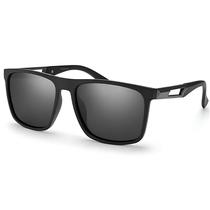 Óculos de Sol Preto Masculino Polarizado UV400 Detalhes Metal Village Heaven 6288