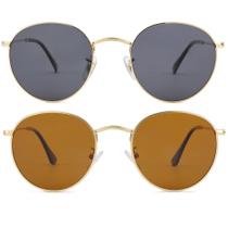 Óculos de sol Pro Acme Pequenos Redondos Metais Polarizados 50mm Óculos de sol Pro Acme Pequenos Redondos Metais Polarizados 50mm