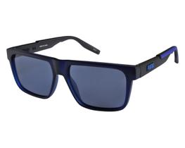 Óculos de Sol Puma Rubber Eyes Blue and Black PU0315S 002-56 Óculos de Sol Puma Rubber Eyes Blue and Black PU0315S 002-56