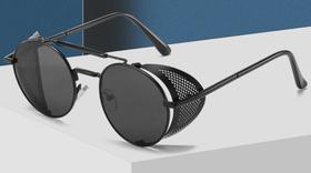 Óculos de sol punk Steam masculinos e femininos, óculos de sol modernos - SANLIN BEANS