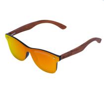 Óculos de Sol Quadr. Vermelho Espelhado Eco Brazil Bamboo Óculos de Sol Quadr. Vermelho Espelhado Eco Brazil Bamboo