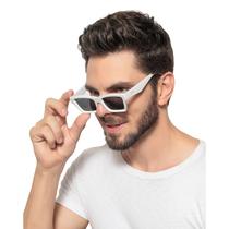 Óculos de Sol Quadrado Branco Retro Masculino G.A.Z Sadine: Domine o Estilo Retrô com Proteção e Conforto